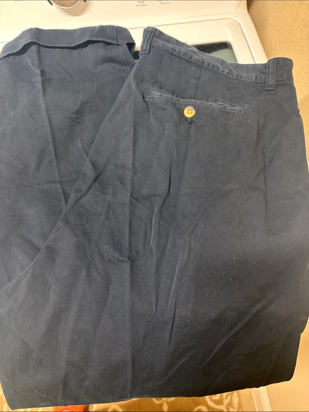 Allen Solly Men's Dark Navy Chinos
